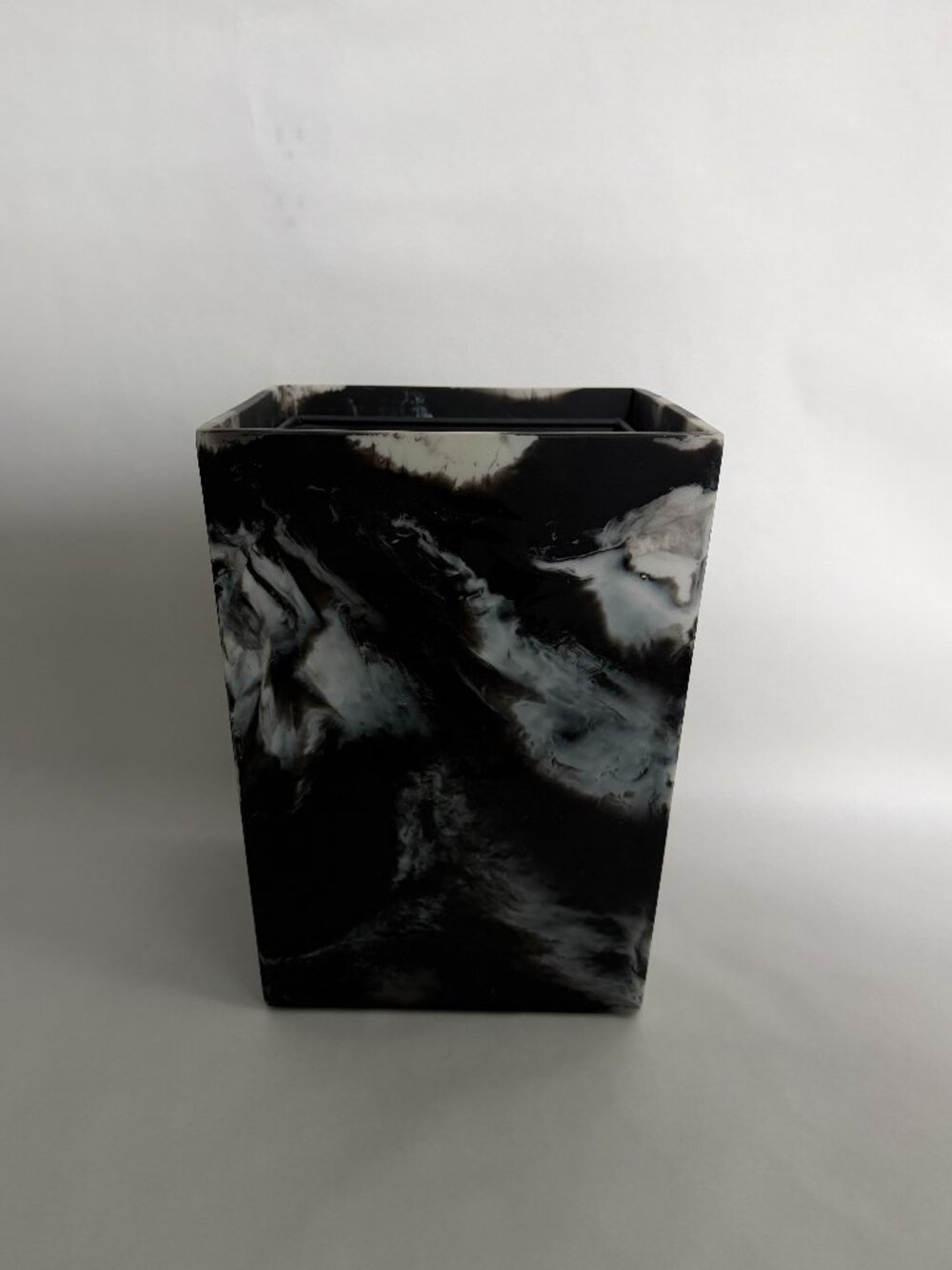 Pigeon & Poodle Bahia Black Swirl Waste Bin